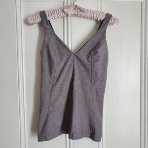 Lululemon Heather Grey V-neck Tank